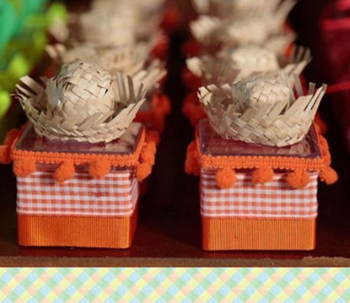 50 minisombreros de fiesta de paja decorarán Junina Arraial