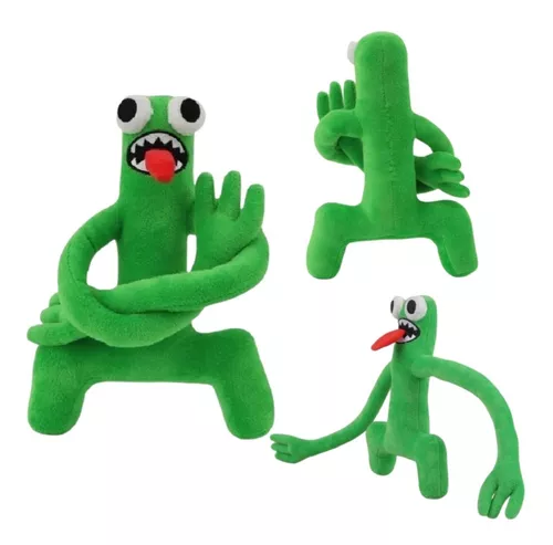 Green boneco de pelúcia Rainbow friends Roblox