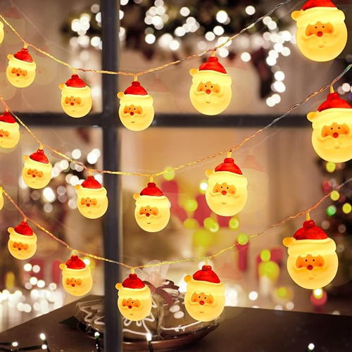 Luces De Cadena De Navidad, Juego De 20 Faros Led De Papá