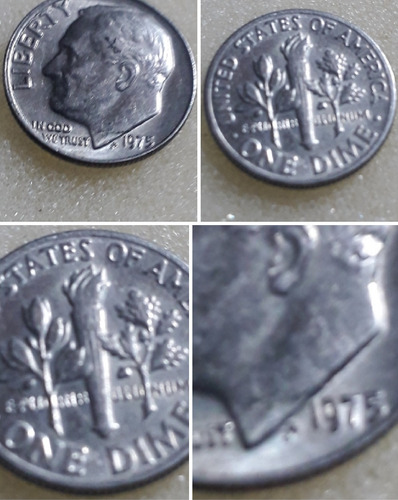 Moneda One Dime Usa Año 1975 Prof Sin Seca Sin Sertificar
