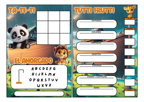 Kit Imprimible Souvenir Tuttifrutti Juego Borrable Arcadenoe