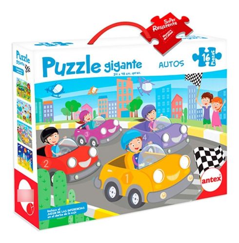 Puzzle Gigante 16 Piezas Autos Antex 3039 Canalejas