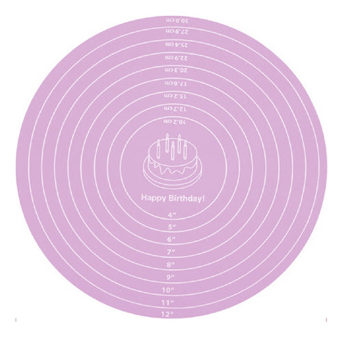 Aleissi Tapete Silicon Redondo 30cm Hornear Cocina Reposteri