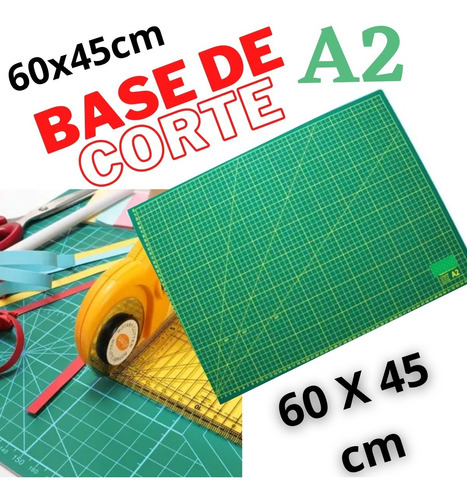 Base Tabla Tablero De Corte A2 Medida 60x45 Cm 