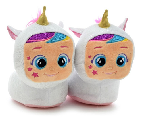 Imagen 1 de 3 de Cry Babies Pantuflas De Peluche Dreamy Phi Phi Toys