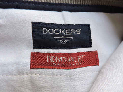 Pantalón Dockers Talla 38 X 32 Hombre Café Original Gabardin