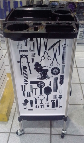 Imagen 5 de 7 de Carrito Auxiliar Para Peluquería, Barbería, Barbero