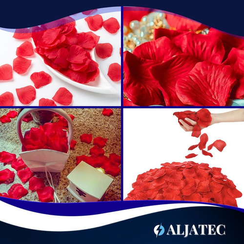 1.000 Pétalas De Rosas Artificiais Vermelha Casamento Noivas Cor Vermelho