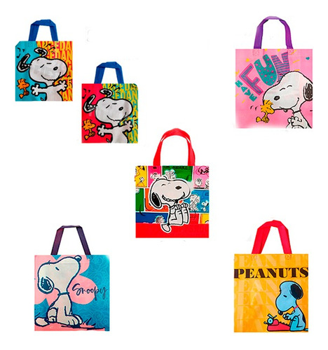 25 Bolsas Dulceros Fiesta Snoopy