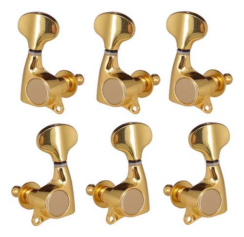 P 6 Piezas 3r3l Locking Tuners Cabezas De Máquina Tuning