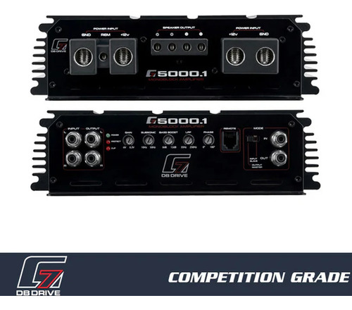 Amplificador Db Drive G7 5000.1 5000 Watts 1 Canal Clase D Negro