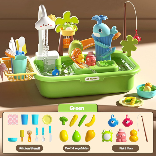 Juegue Al Fregadero Con Agua Corriente, Juego De Simulación,