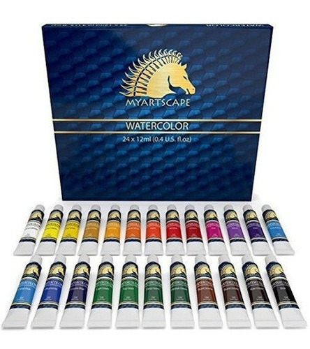 Acuarela Pintura  12 Ml X 24  Arte Pinturas  Calidad De Los 