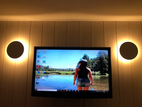 Aplique De Pared Led Circular 12w Puraluz Hogar Moderno Deco Estructura Negro