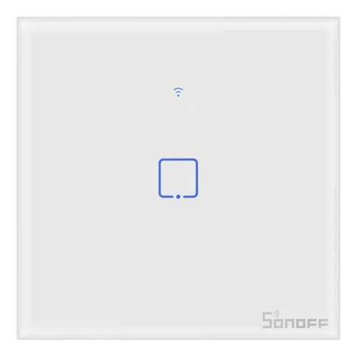 Interruptor De Pared Táctil Wifi Sonoff Tx T1eu1c 1 Canal