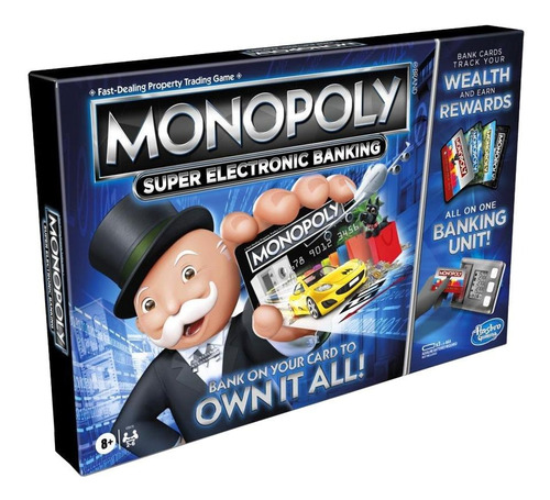 Imagen 1 de 2 de Juego de mesa Monopoly Super electronic banking Hasbro E8978