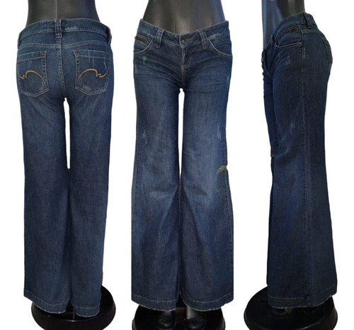 Jeans Nafnaf Original Denim Mujer Largo Bota Ancha (Usado)