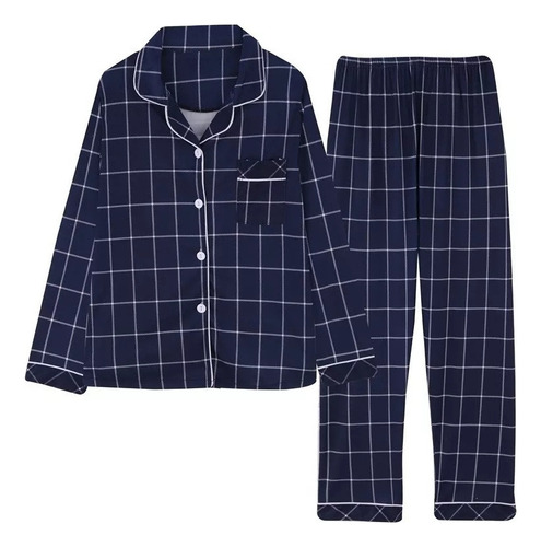 Pijama De Mujer Estilo Cuadros De Pijama