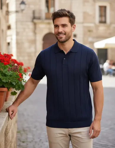 Camisa Polo Masculina Tricot Casual Canelada Original