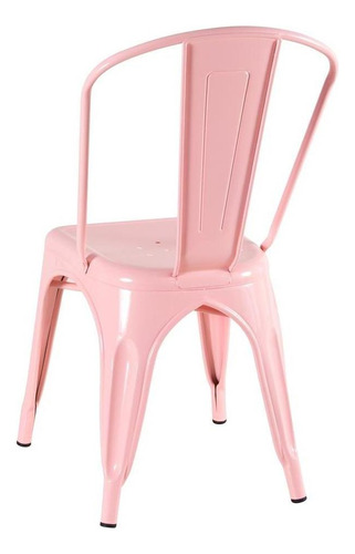 Cadeira Iron Tolix - Industrial - Vintage Cor da estrutura da cadeira Rosa-antigo