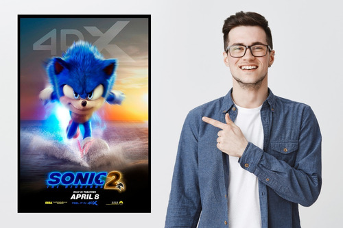 Poster De Sonic 2 La Película El Video Juego | Envío gratis