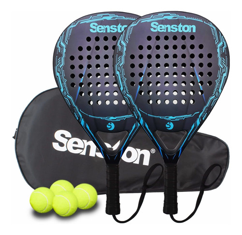 Senston Raquetas De Tenis De Pdel Superficie De Fibra De Car