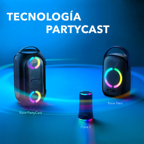 Imagen 7 de 10 de Parlante Portatil Bluetooth Soundcore Rave Neo 50w Ipx7
