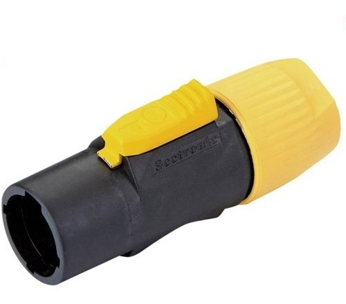 Ficha Conector Powercon Macho (para Ip65) - Seetronic Sac3mx