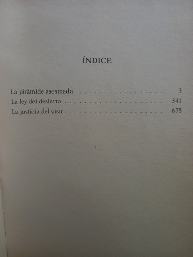 Trilogía El Juez De Egipto Christian Jacq (Usado)