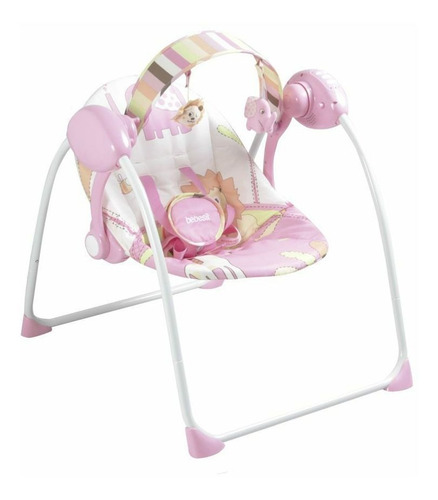 Imagen 2 de 4 de Silla mecedora para bebé Bebesit Mimo eléctrica 8515 rosa