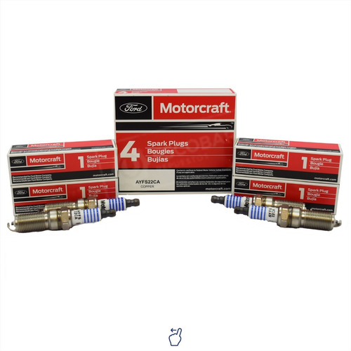 Juego De 4 Bujías Ford Motorcraft - Ka 1.0 1.6 Zetec Rocam