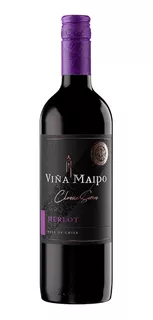 Vino Tinto Chileno Viña Maipo Merlot 750ml