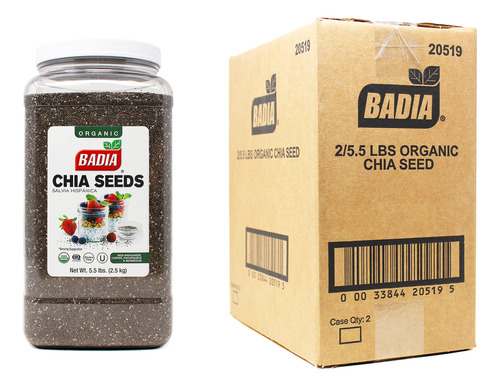 Badia Semilla De Chia Organica, 5.5 Libras (paquete De 2)