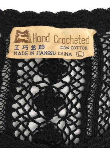 Blusa Crochê Feita Mão- Original China- M