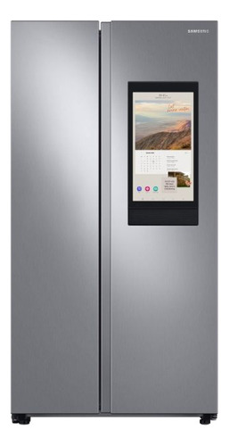 Refrigerador Samsung Side By Side De 598 L Con Family Hub Color Silver