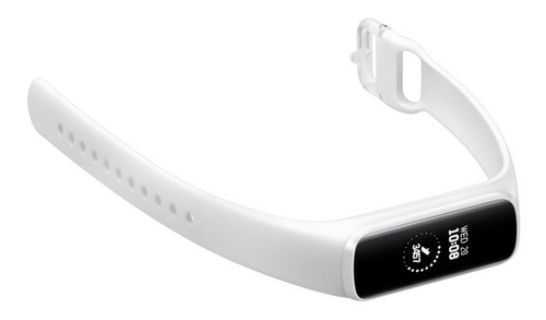 Smartwatch Samsung Galaxy Fit E 0.74'' Blanco Sm-r375 Caja Plateado Bisel Plateado