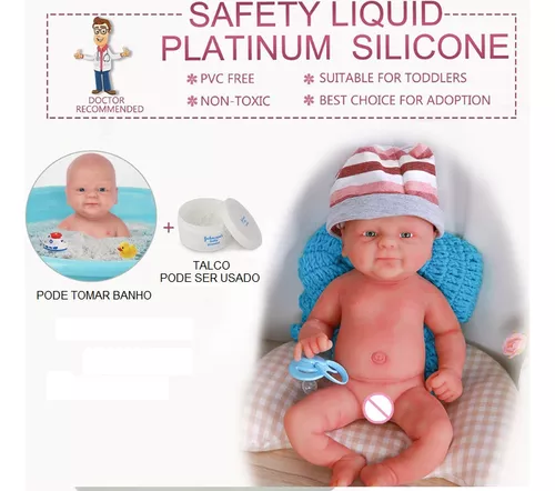 Bebe Reborn Silicone Solido Macio e Molinho - Dondoquinha Reborn