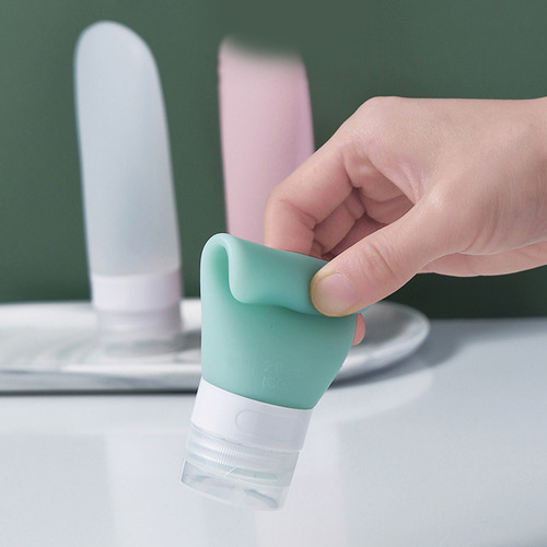 Botellas De Almacenamiento De Silicona Portátiles De 2 Pieza