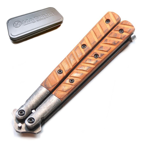 Navaja Mariposa Cuchillo Tanto Balisong Magnum Boker Orig