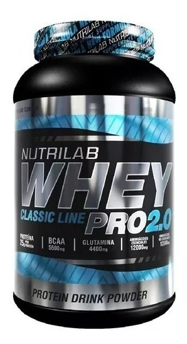 Suplemento En Polvo Whey Protein 2.0 Nutrilab 1kg Proteína 