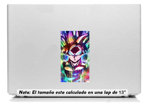 Vinil Sticker Laptop 15cm Esferas Dragon Super Goku Color 17