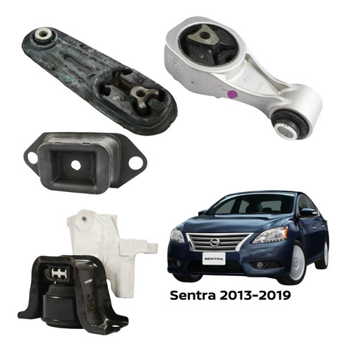 Jgo 4 Soportes Motor Y Caja Velocidades Sentra 2015 Nissan