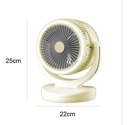 Ventilador Portátil De Circulación De Aire Con Luz Nocturna