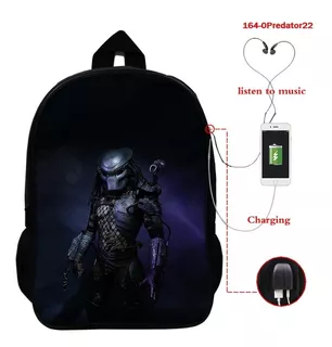 The Predator Usb Charging Mochila De 16 Pulgadas Patrón De P