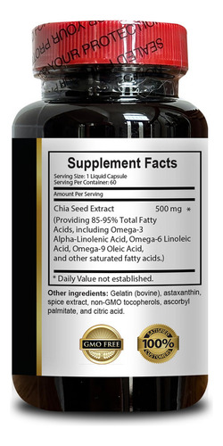 Extracto De Semillas De Chía - Semilla De Chía - Aceite De