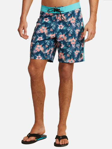 Traje De Baño Hibicus Field Vortex Multicolor Hombre Maui An