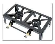 Comprar Fogón Anafe Cocina Quemador Triple Llama Gas 2 Hornallas