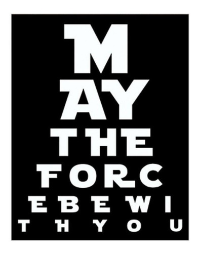 Placa Decorativa May The Force Legiao Nerd 23x18cm