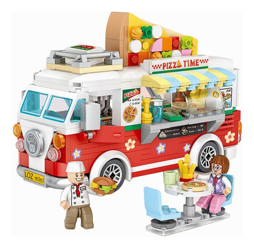Loz Mini Bloque Camión Pizza Color Juego Construcción Niños Cantidad De Piezas 491