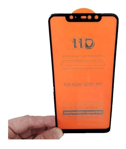 Imagen 3 de 4 de Vidrio Templado 6d 11d Full Glue Redmi Note 6 Pro 6/6a S2/y2
